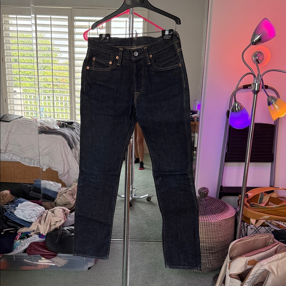 Iron Heart 21oz Extra Heavy Denim Motorcycle Black Jeans